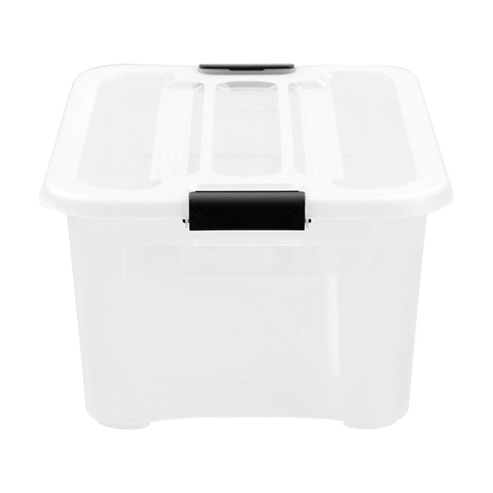 5PK Boxsweden Stow Storage Organisation Clear Container 40.5x29.5x18.5cm 15L