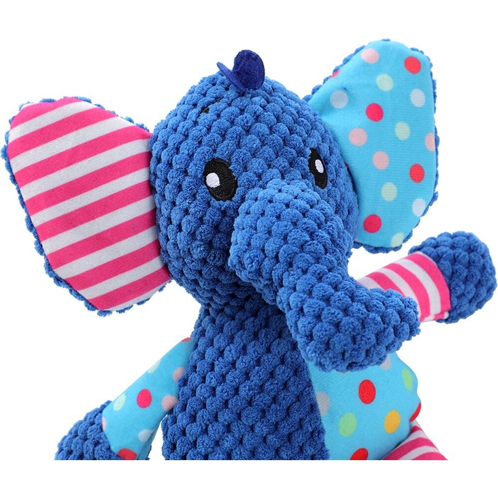 12x Paws And Claws Patchwork Plush Animals Dog Chew/Tug/Cuddle Toy 26x20cm Assorted