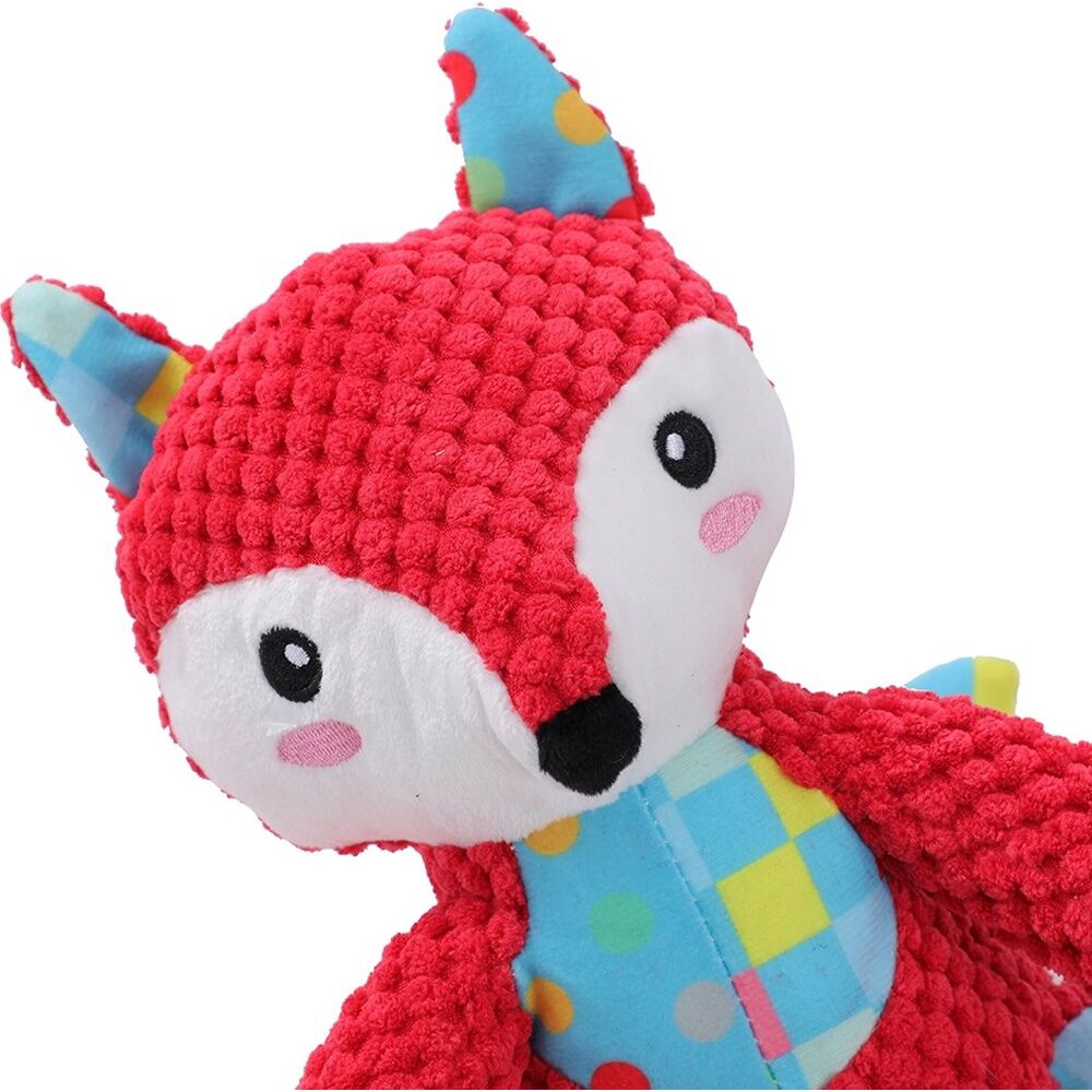 6x Paws And Claws Patchwork Plush Animals Dog Chew/Tug/Cuddle Toy 26x20cm Assorted