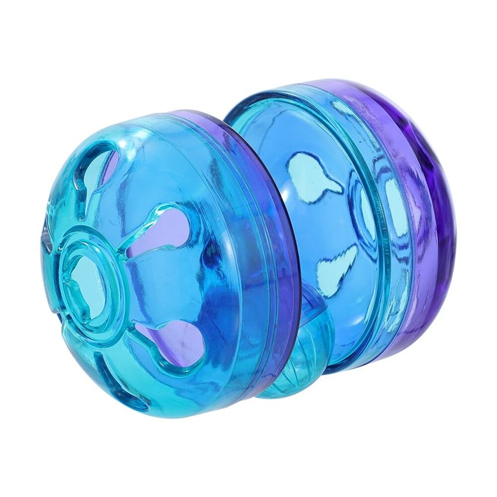 6x Paws And Claws Cat Roller Treat Dispenser Interactive Toy 8x9x8cm Assorted