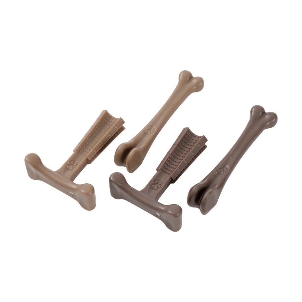 12x 2pc Paws And Claws Boobone Small Tbone & Bone Dog Chew Toy Set Chicken/Beef