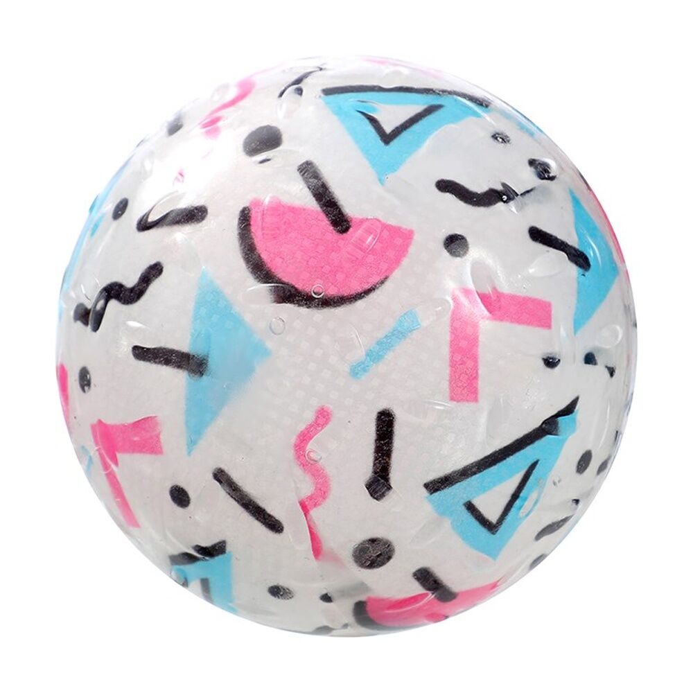 6x 2pc Paws And Claws Dazzle Bone Printed Ball Pet Dog Toy Set Assorted