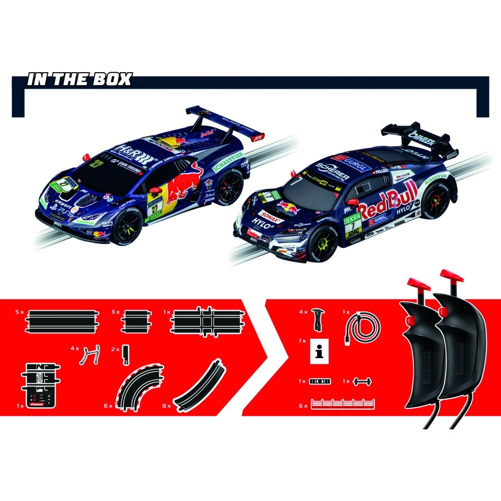 Carrera 5.3m Red Bull GT3 Slot Racing Track Set Fun Play Kids 6y+