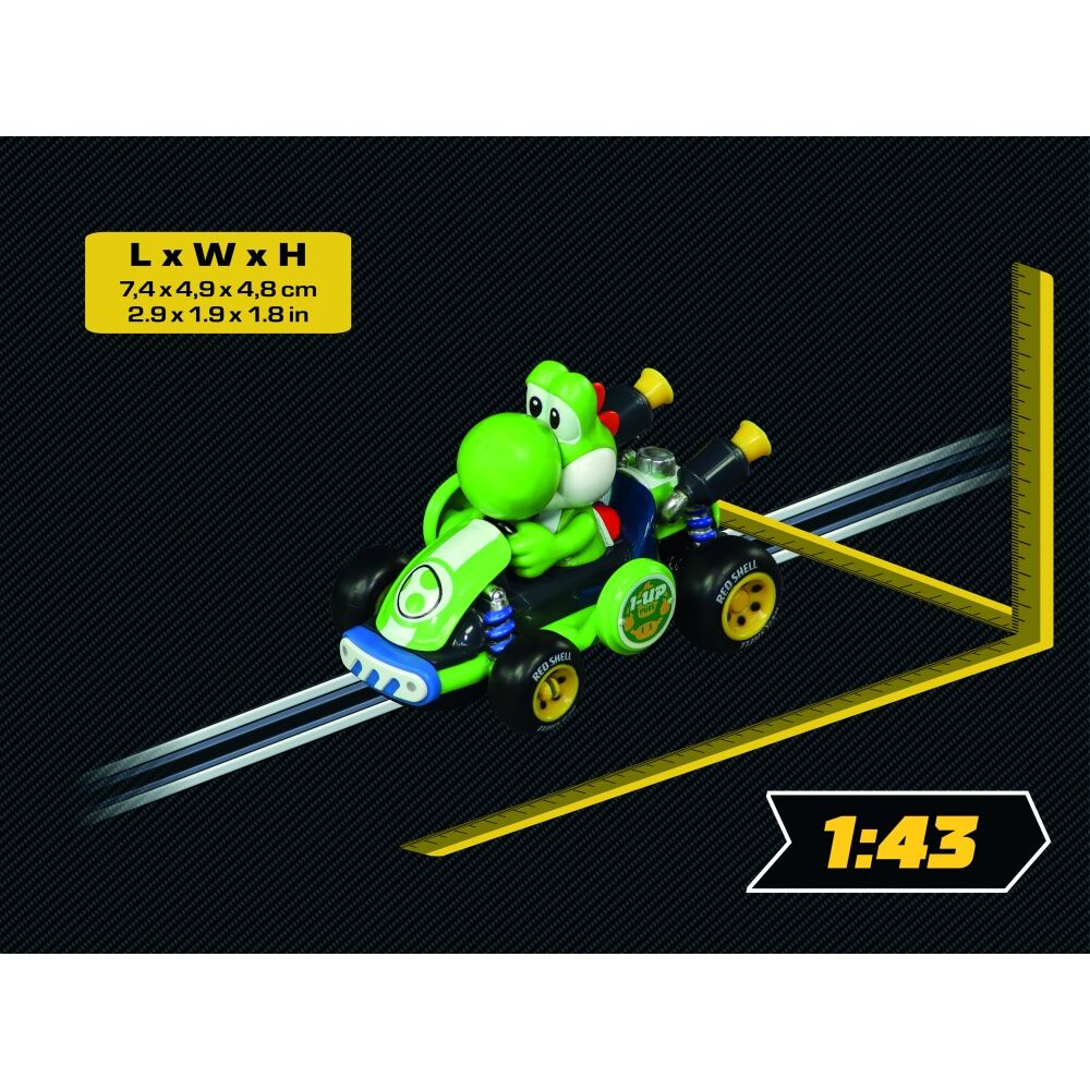 Carrera Mario Kart World Yoshi Slot Car Vehicle Toy For Kids Fun Play