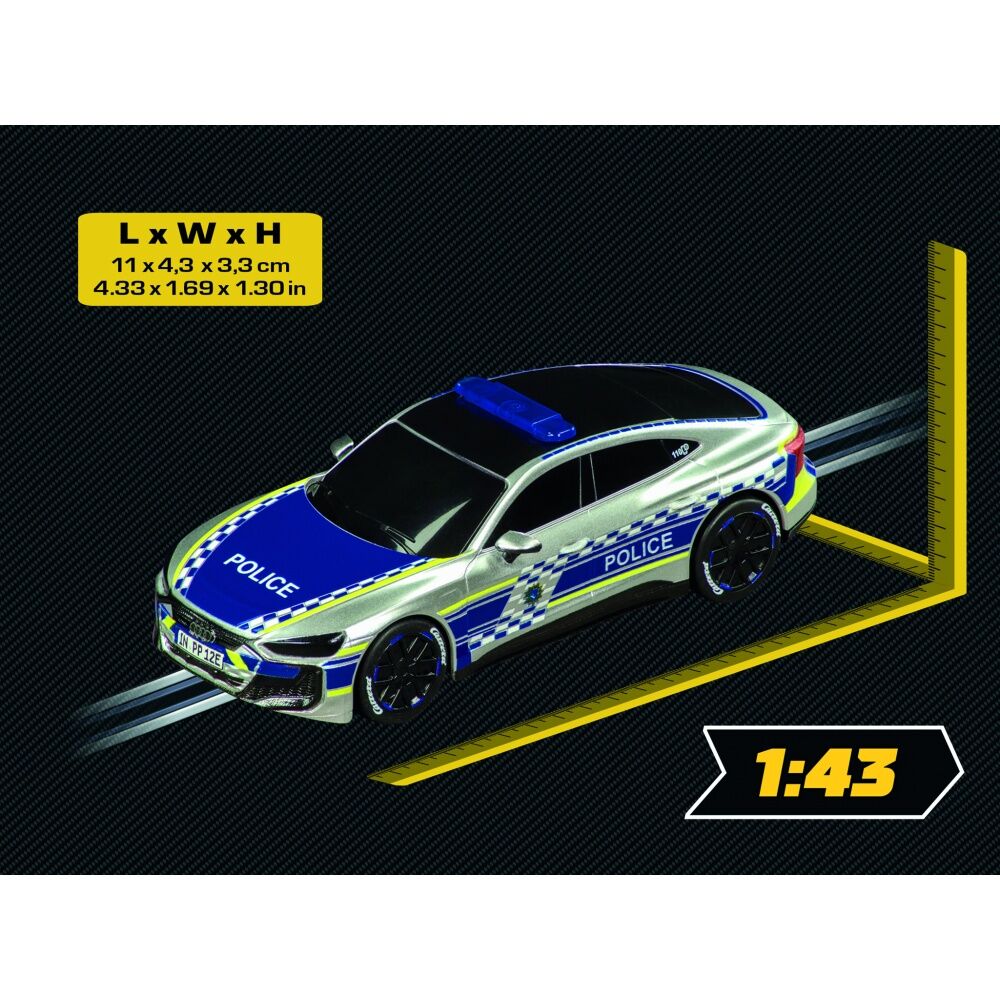 Carrera Audi E-tron GT Police Slot Car Vehicle Toy For Kids Fun Play