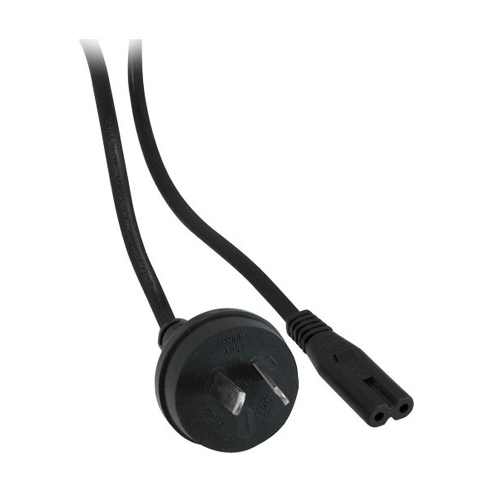 4PK Doss 3M 240V AC Mains To Figure 8 Iec-C7 Round Fig8 Black Power Cable