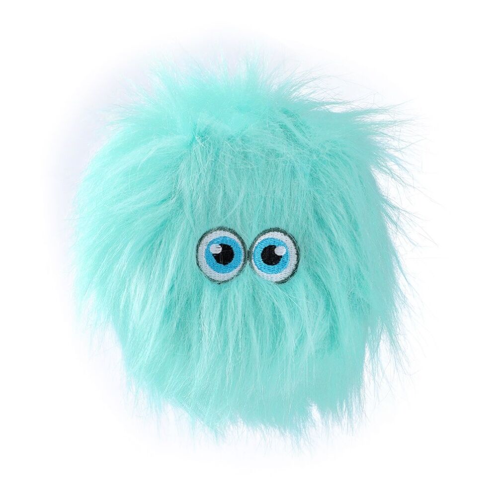 6x Paws And Claws Furry Giggle Ball Critter Dog Squeaky Chew Toy 12x9x9cm Assorted