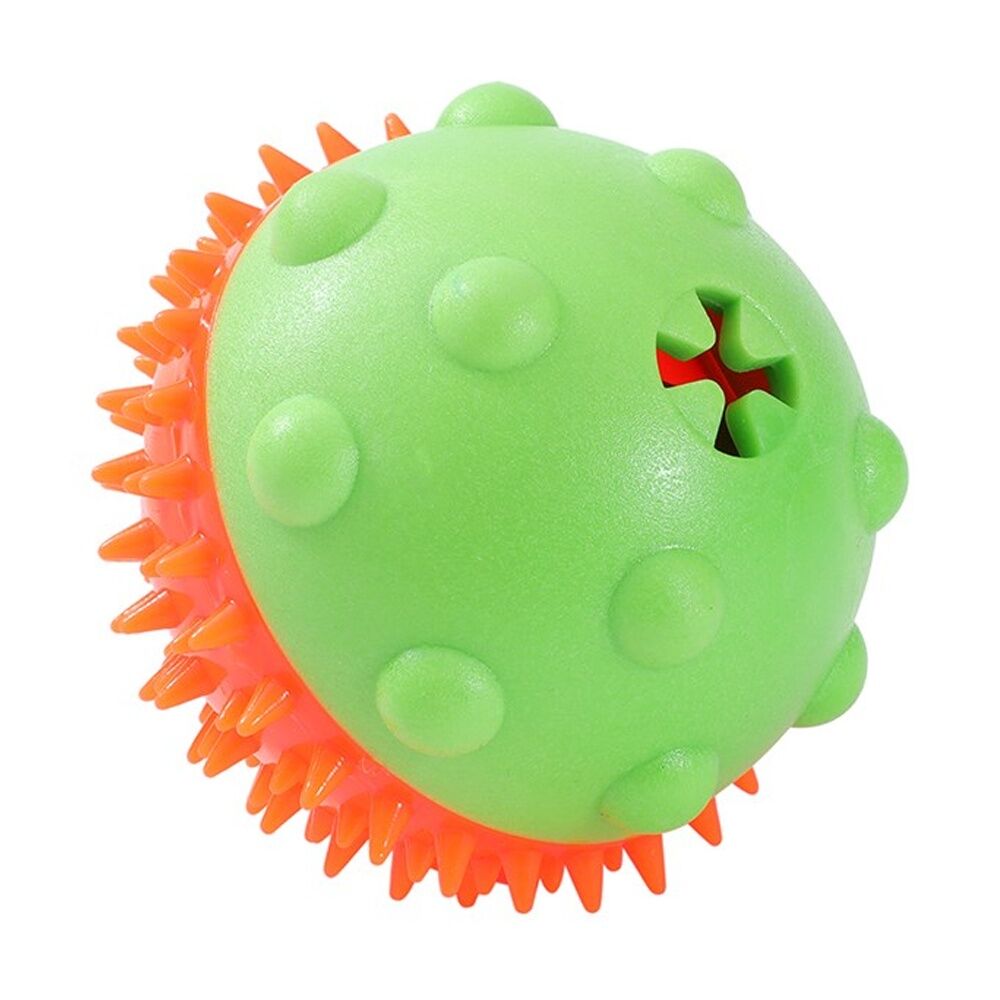 6x Paws And Claws Dental Treat Ball Pet Dog Toy Teeth Gum Cleaning 8.5cm Assorted