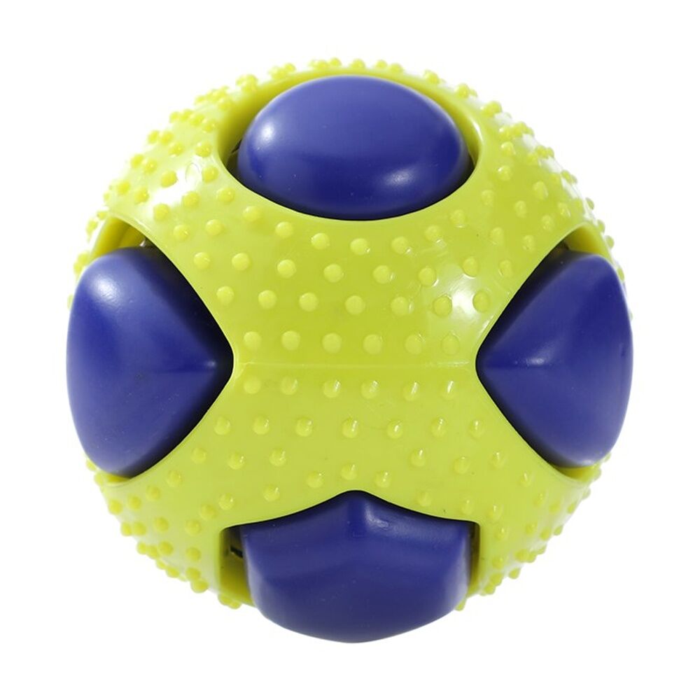 12PK Paws And Claws Dentaball Pet Dog Toy Sensory Ball Squeaky Dental Care 8.5cm