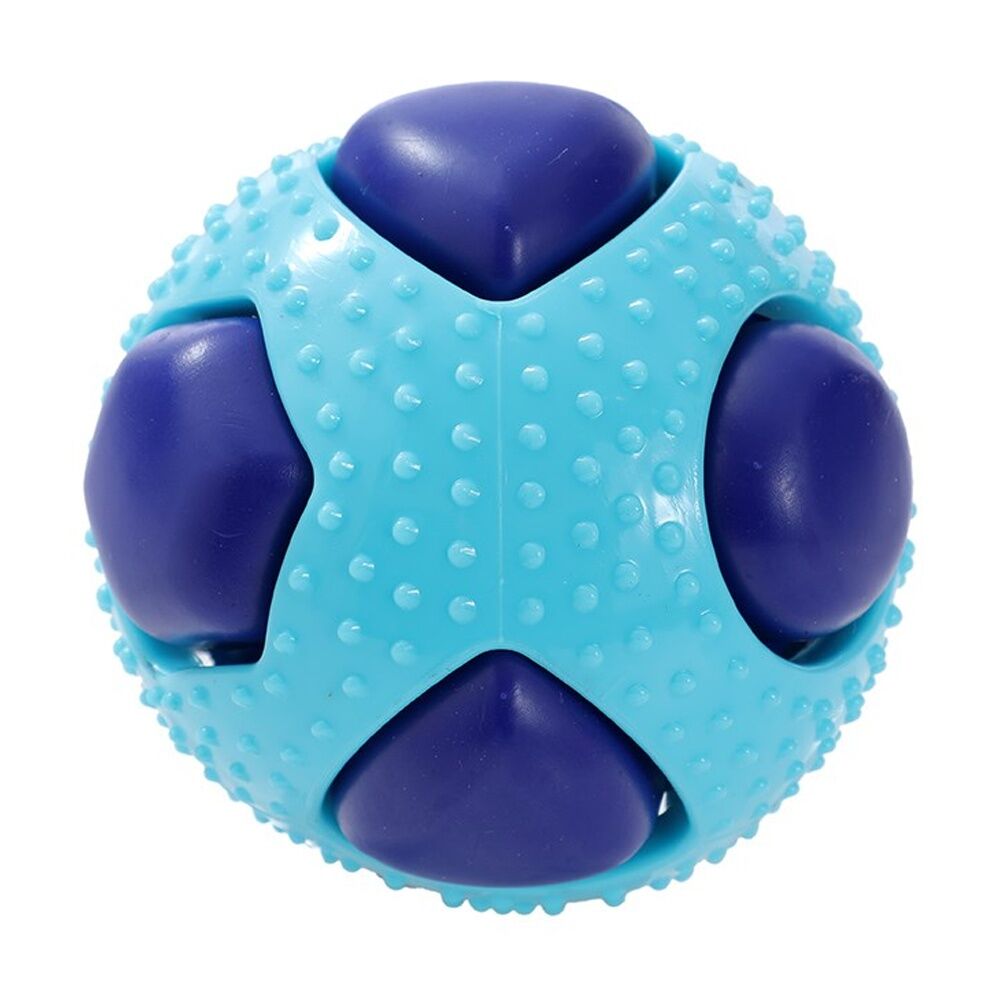 12PK Paws And Claws Dentaball Pet Dog Toy Sensory Ball Squeaky Dental Care 8.5cm