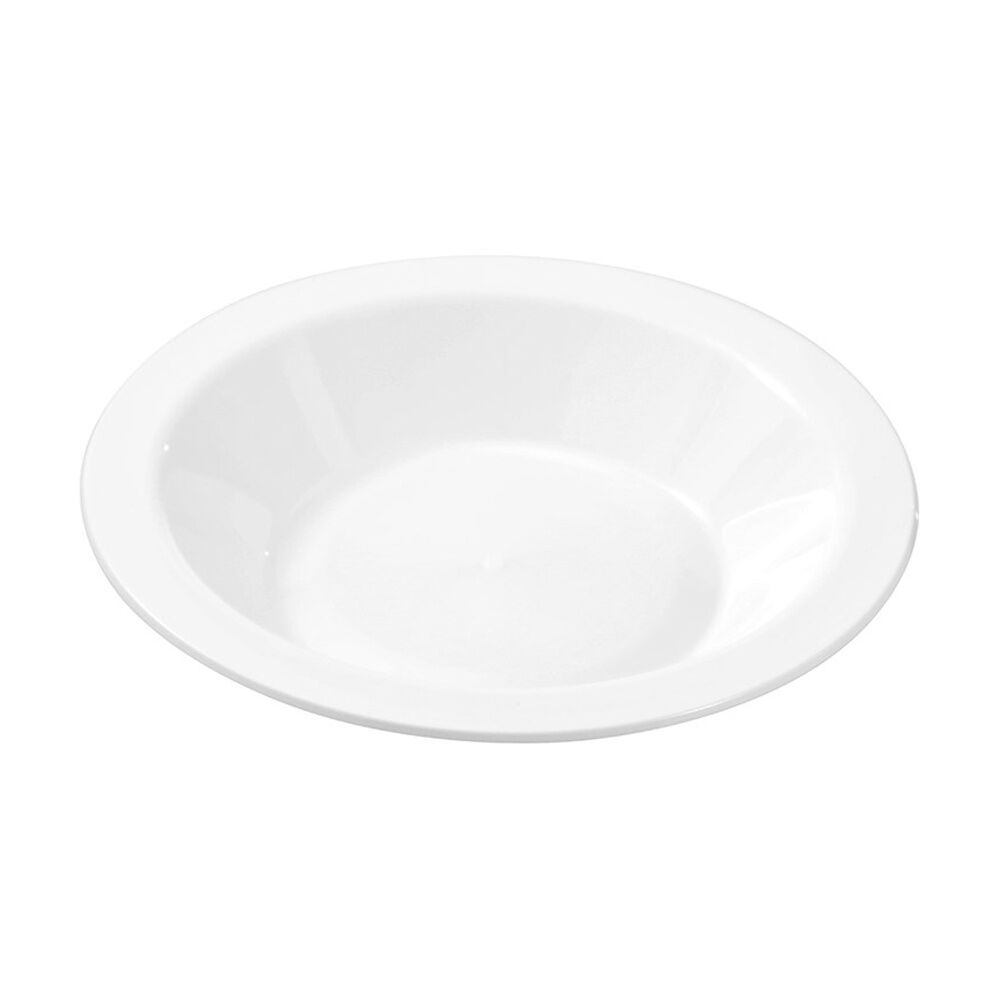 6x 50pc Lemon And Lime Reusable Plastic Food Serving Bowls Dinner Set White 18cm