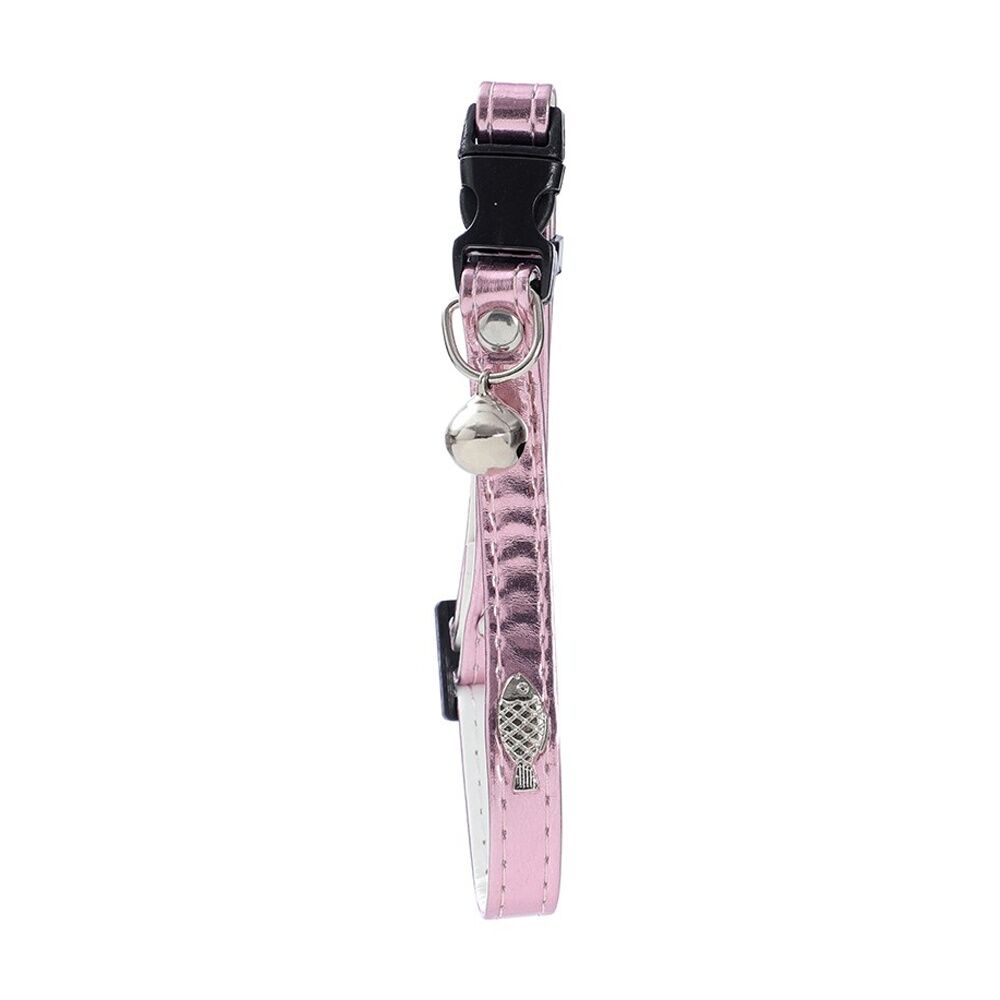 6x Paws And Claws Adjustable Breakaway Cat Bell Pet Collar Metallic Assorted