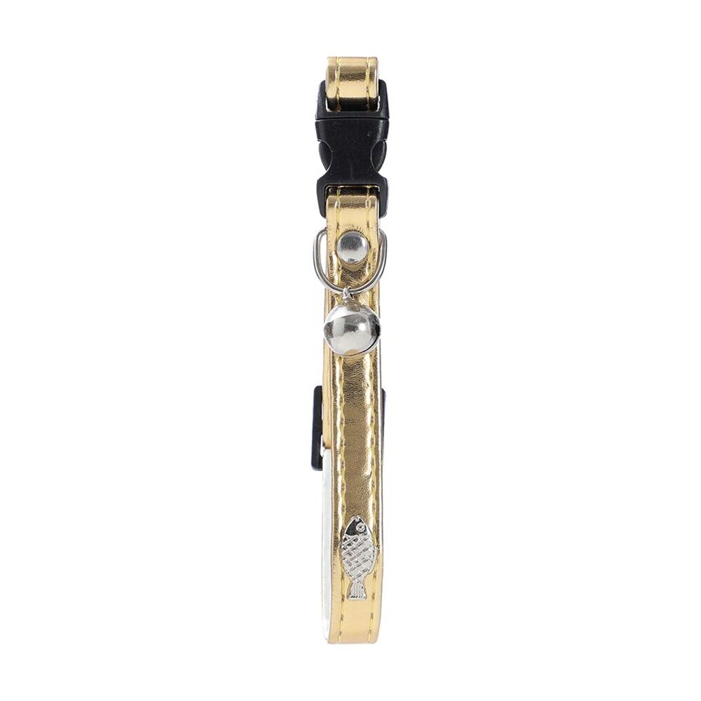 6x Paws And Claws Adjustable Breakaway Cat Bell Pet Collar Metallic Assorted