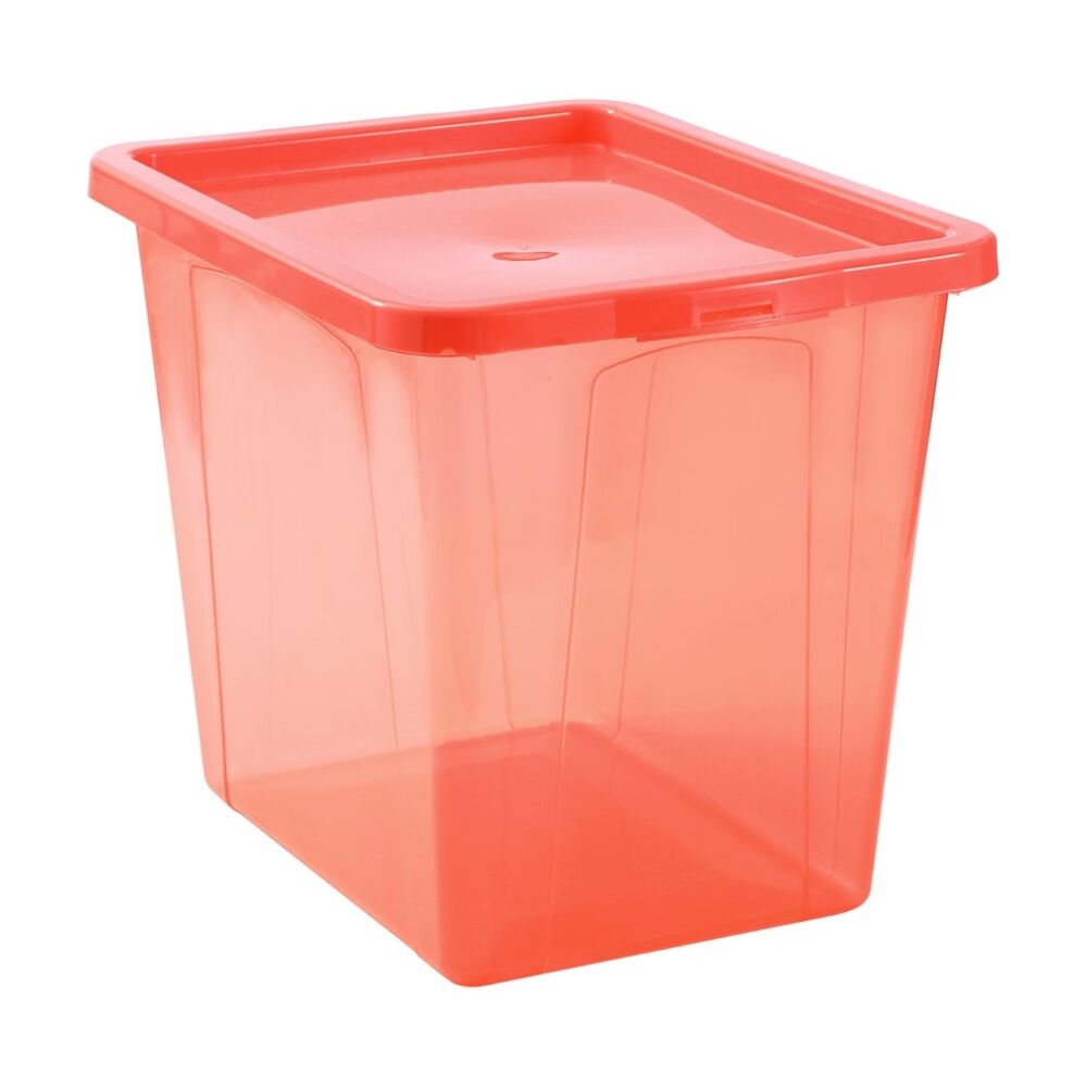 3x Boxsweden Click Stackable Organiser Storage Box 30L 43x33x34.5cm Assorted
