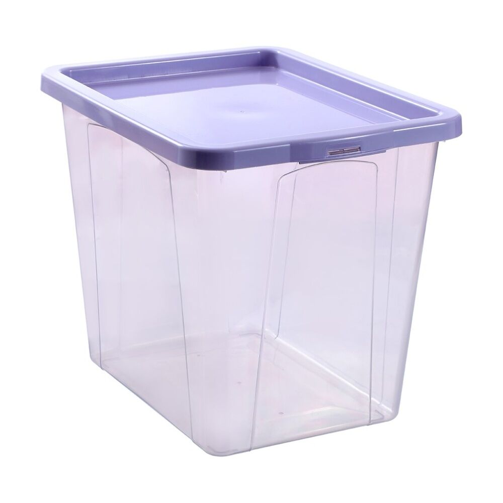 3x Boxsweden Click Stackable Organiser Storage Box 30L 43x33x34.5cm Assorted