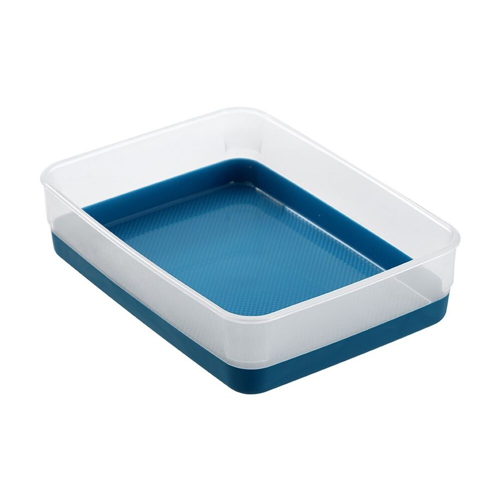 24x Boxsweden Durable Two-Tone Organiser Storage Tray 18x13.5x4.5cm Assorted