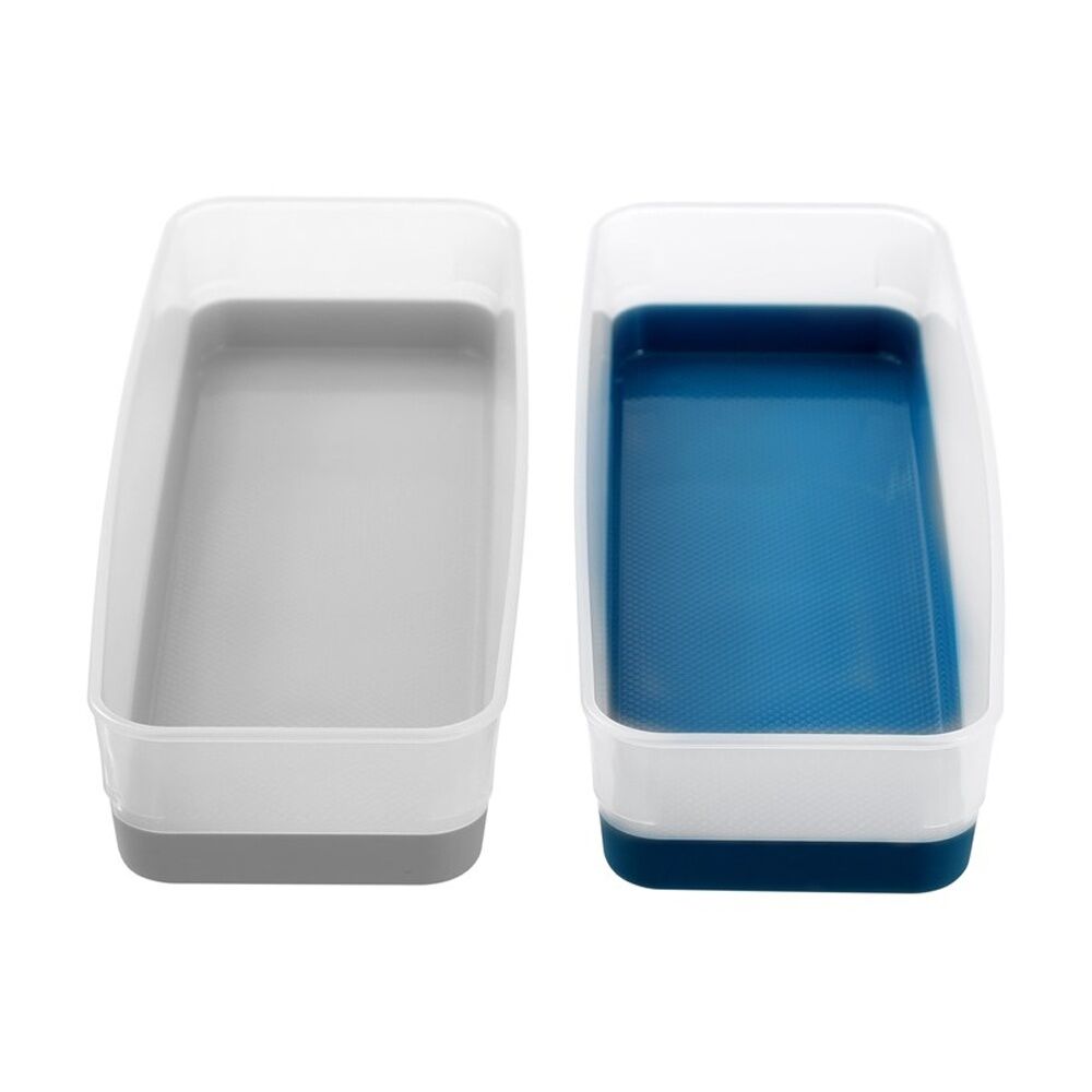 24x Boxsweden Durable Two-Tone Organiser Storage Tray 26.5x9x4.5cm Assorted