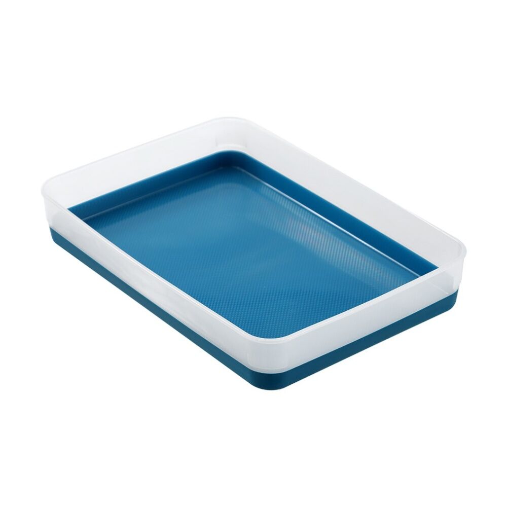24x Boxsweden Durable Two-Tone Organiser Storage Tray 27.5x19x4.5cm Assorted