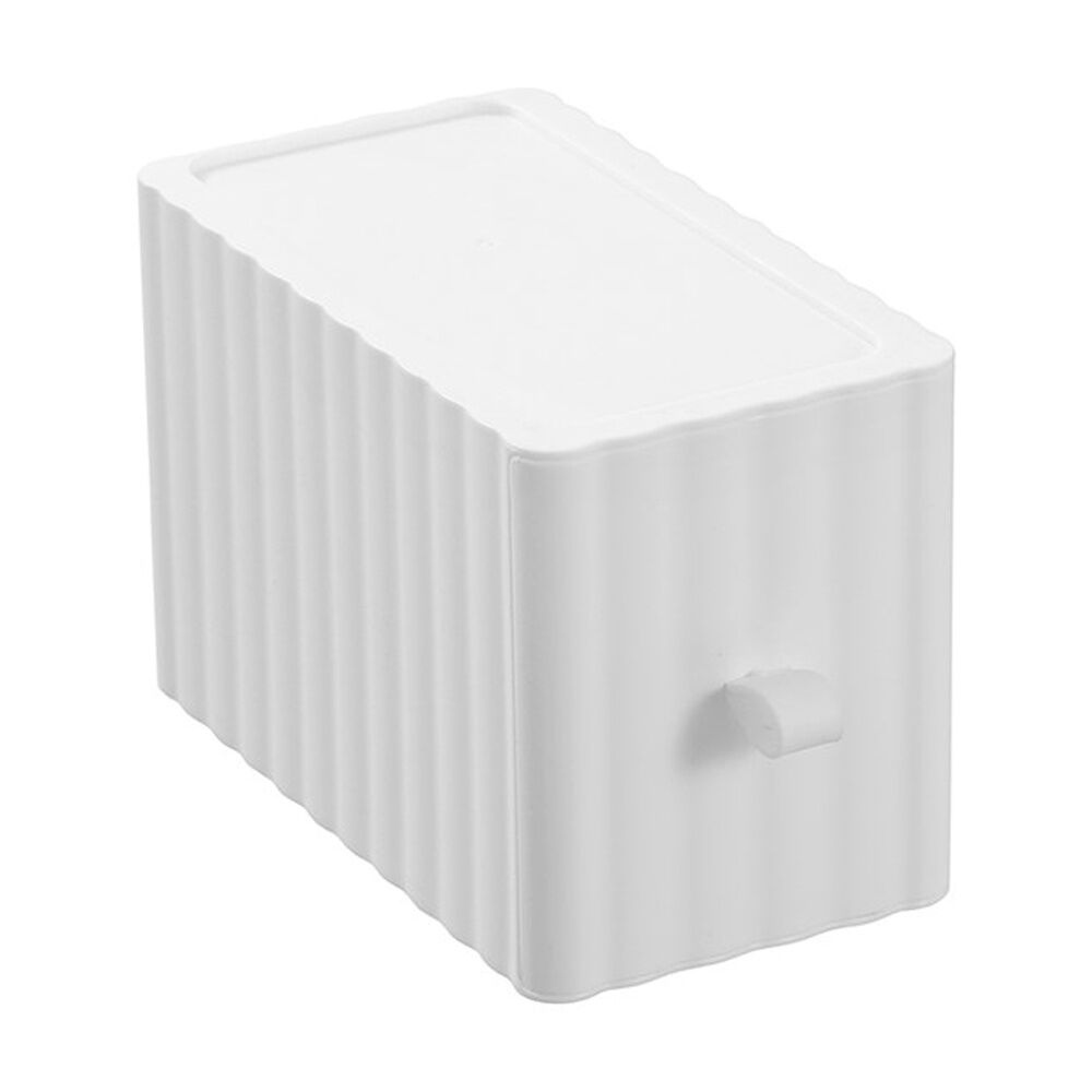 12x Boxsweden Rippled Stacking Drawer Organiser Ribbed Storage 10x18x12cm Assorted
