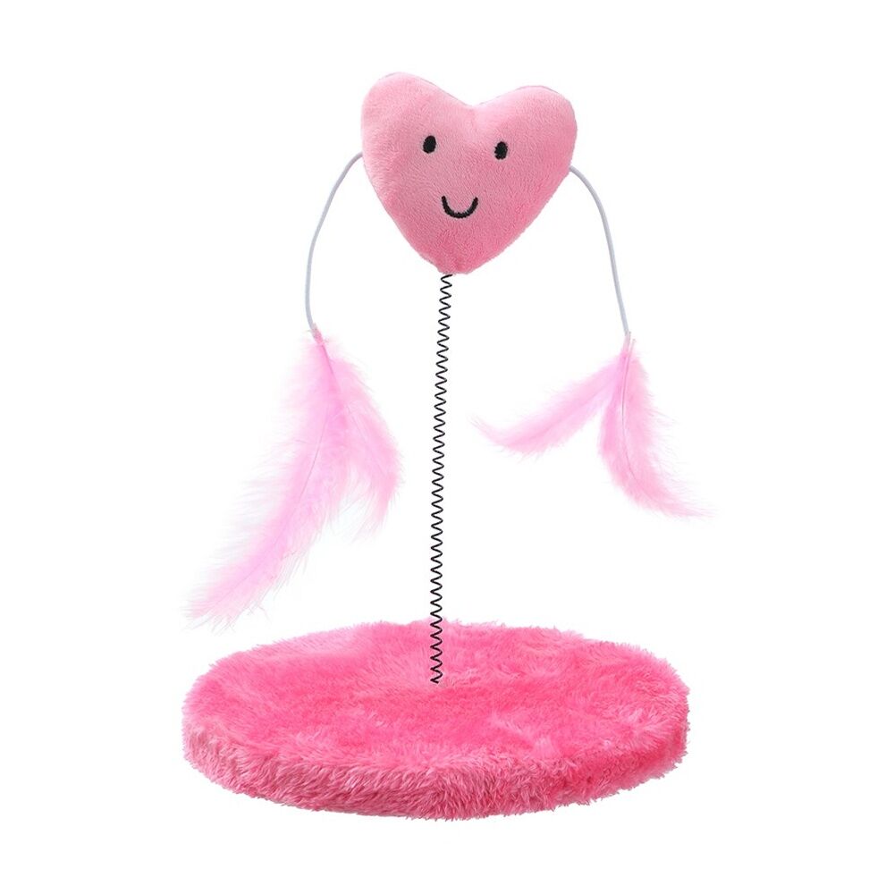 12PK Paws And Claws Pounce Plush Spring Pet Cat Toy Assorted 19x20cm
