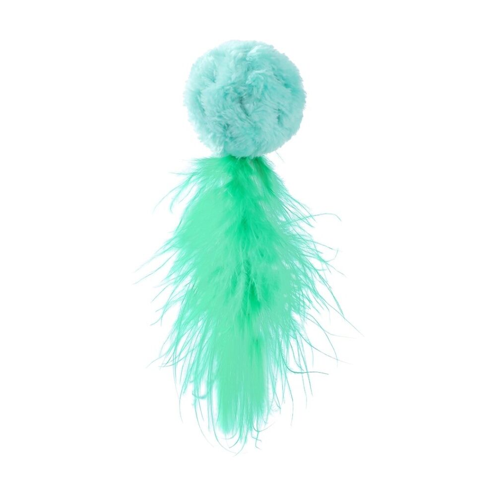 12x 2pc Paws And Claws Mouse & Ball Feather Cat Batting/Pouncing Toy Set Assorted