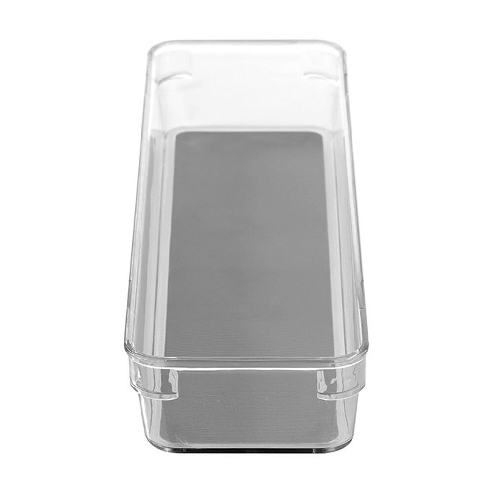 24x Boxsweden Crystal Grip Organiser Tray Modular Stackable Storage 32x9x4.5cm