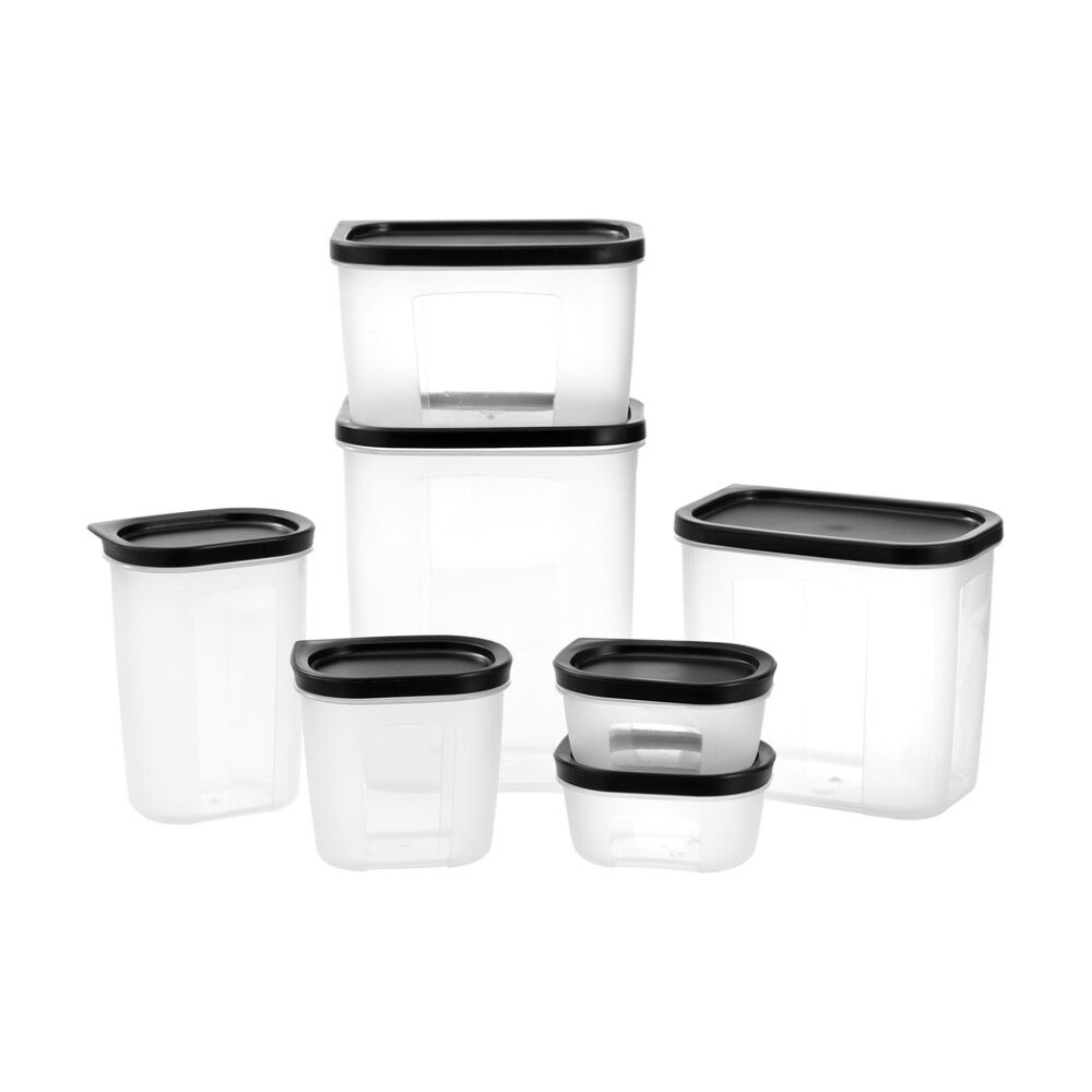 12PK Lemon And Lime Food Keeper Rectangle Reusable Container 1.3L 15x10x13cm