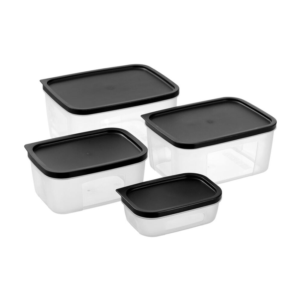 12PK Lemon And Lime Food Keeper Rectangle Reusable Container 1.2L 17.9x13x7cm