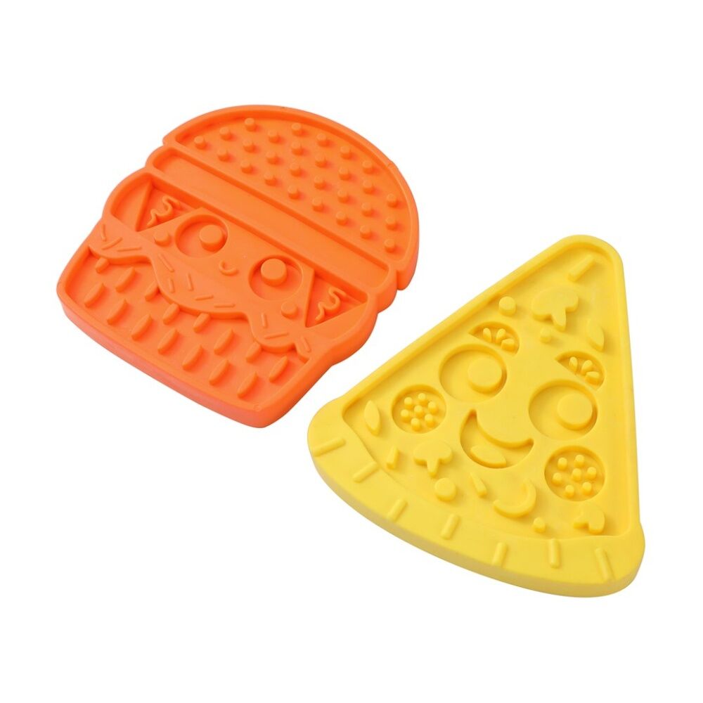6x Paws And Claws Dog/Cat Pet Food & Treat Silicone Lick Mat Assorted