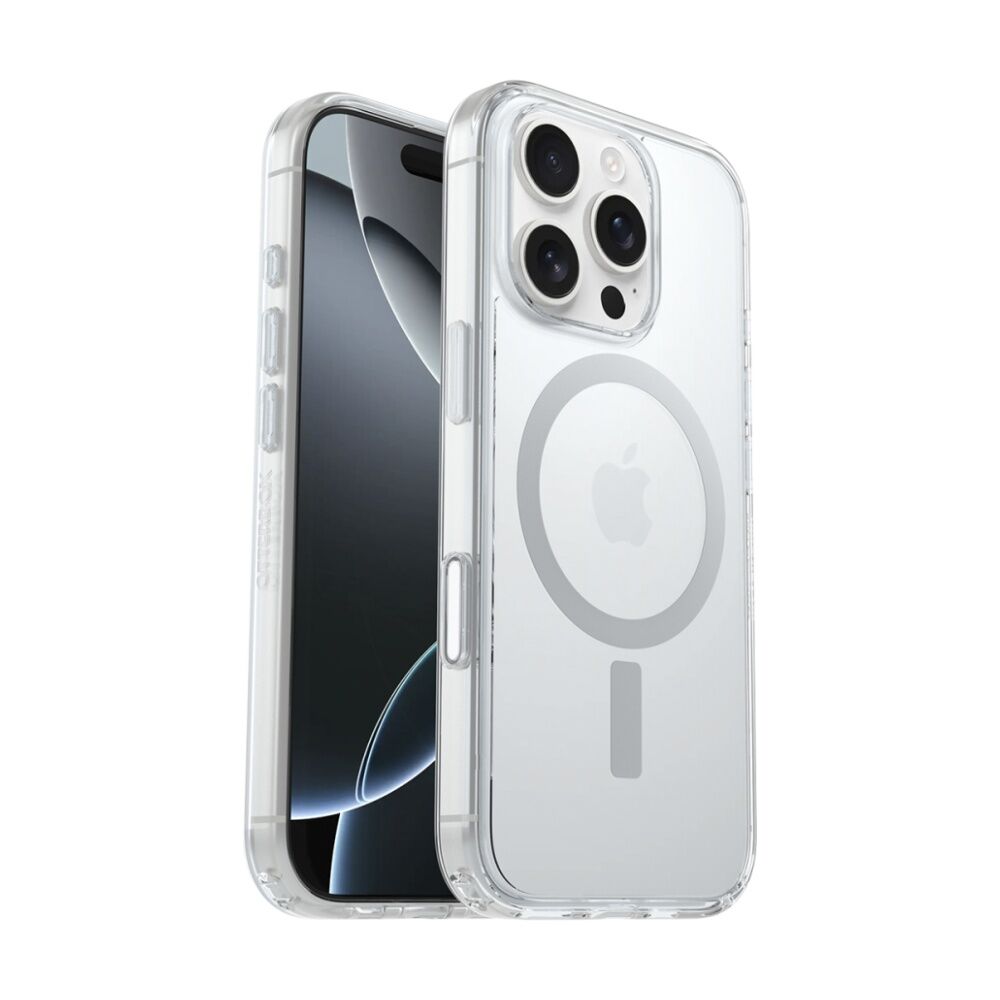 OtterBox Symmetry MagSafe Mobile Phone Case for iPhone 16 Pro Clear