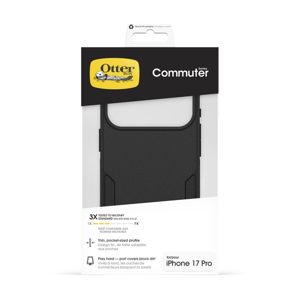 OtterBox Commuter Protective Mobile Phone Case for iPhone 17 Pro Black