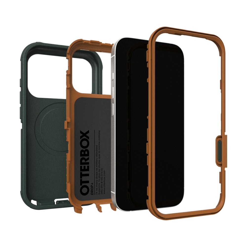 OtterBox Defender Protective Mobile Phone Case for iPhone 17 Pro Cprsmth Green