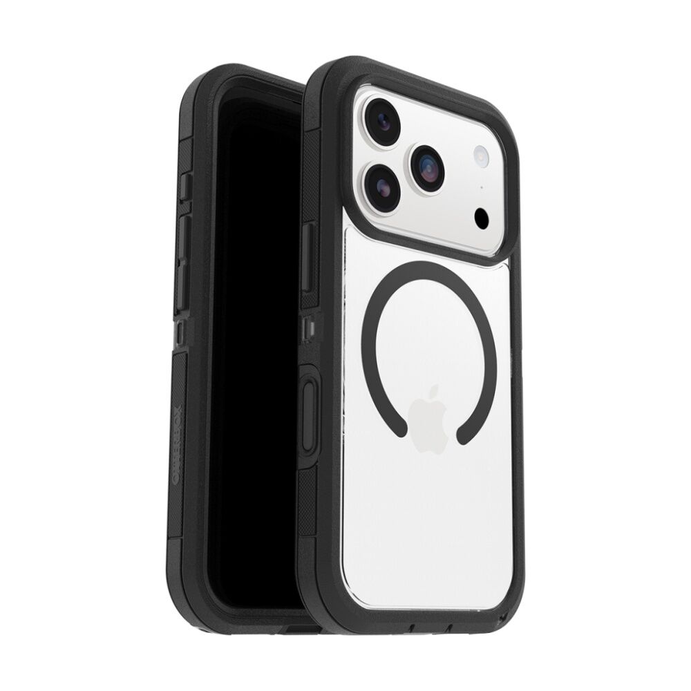 OtterBox Defender XT MagSafe Mobile Phone Case for iPhone 17 Pro Dark Side Black