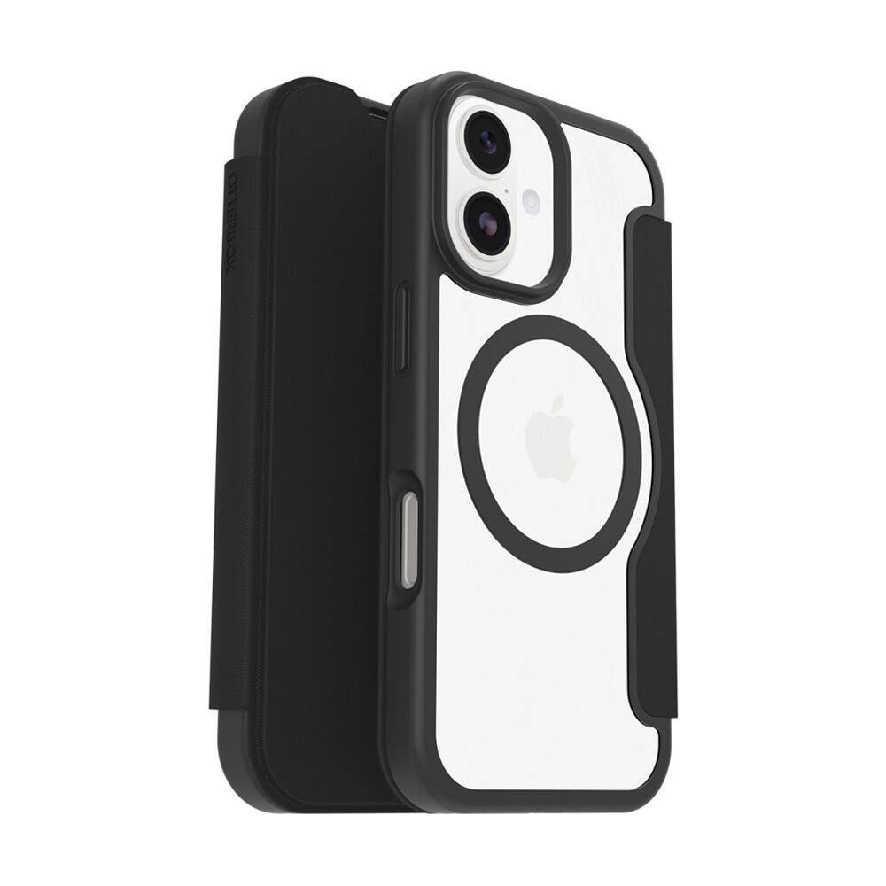 OtterBox React Folio MagSafe Mobile Phone Case for iPhone 17 Black Crystal
