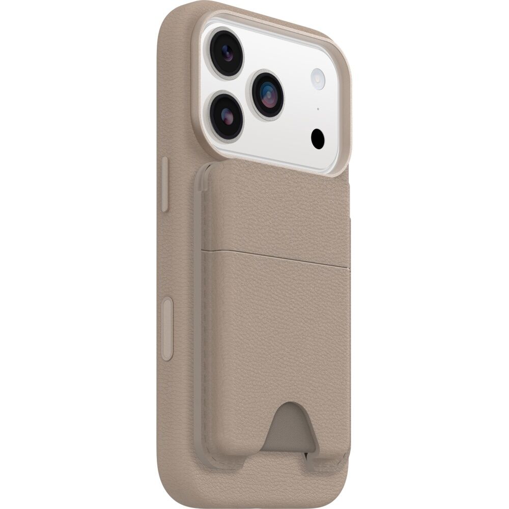 OtterBox Mobile Phone Magnetic Cactus Leather Wallet Attachment Accessory Beige