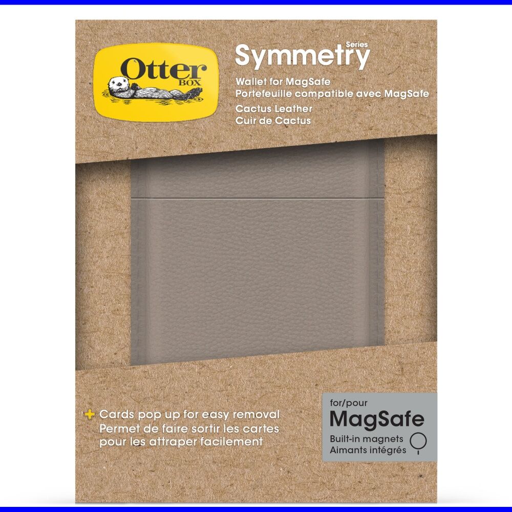 OtterBox Mobile Phone Magnetic Cactus Leather Wallet Attachment Accessory Beige