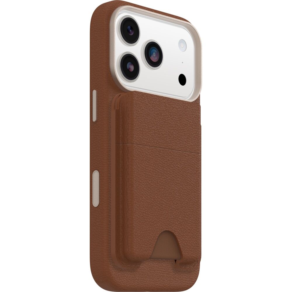 OtterBox Mobile Phone Magnetic Cactus Leather Wallet Attachment Accessory Brown