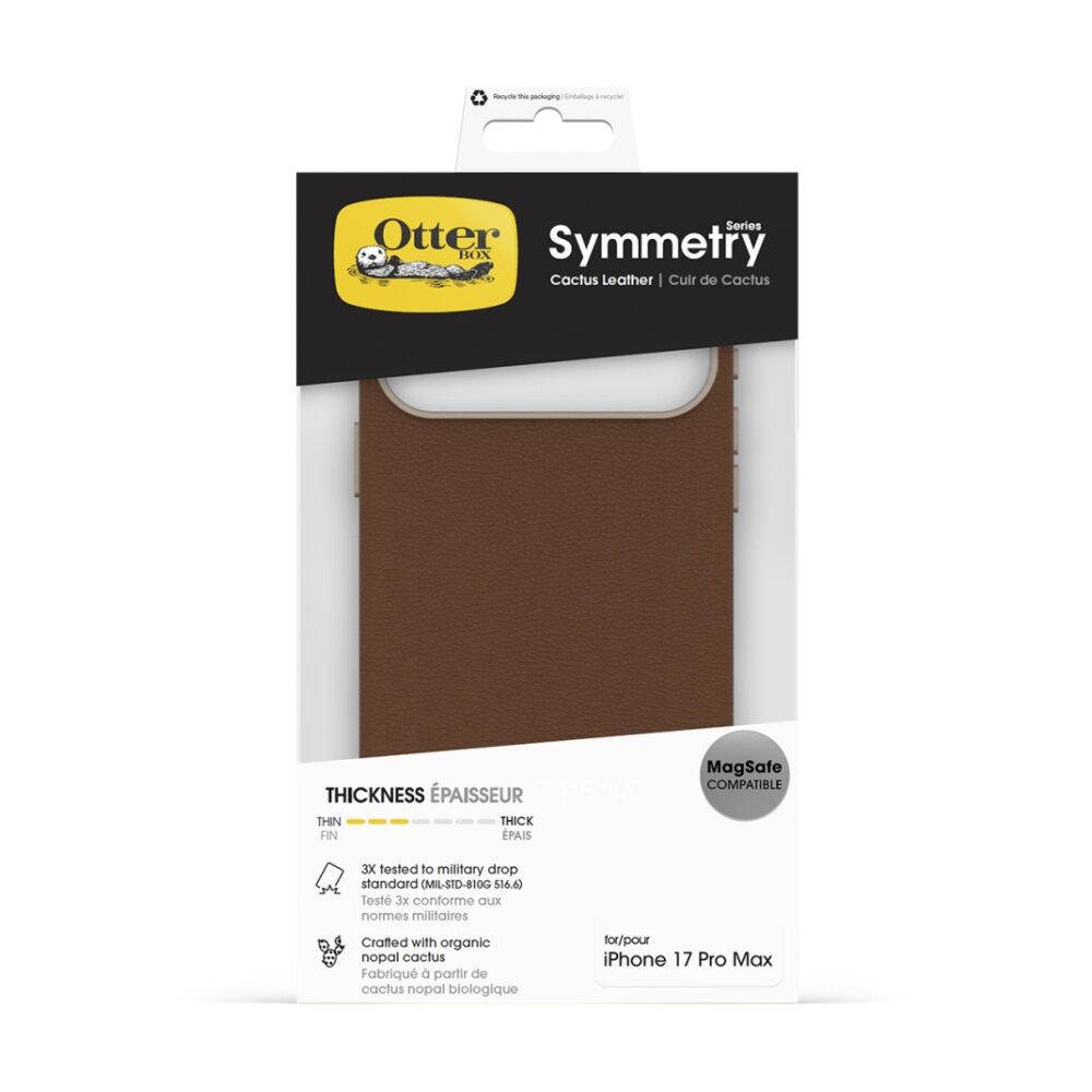 OtterBox Symmetry MagSafe Phone Case for iPhone 17 Pro Max Desert Saddle Brown