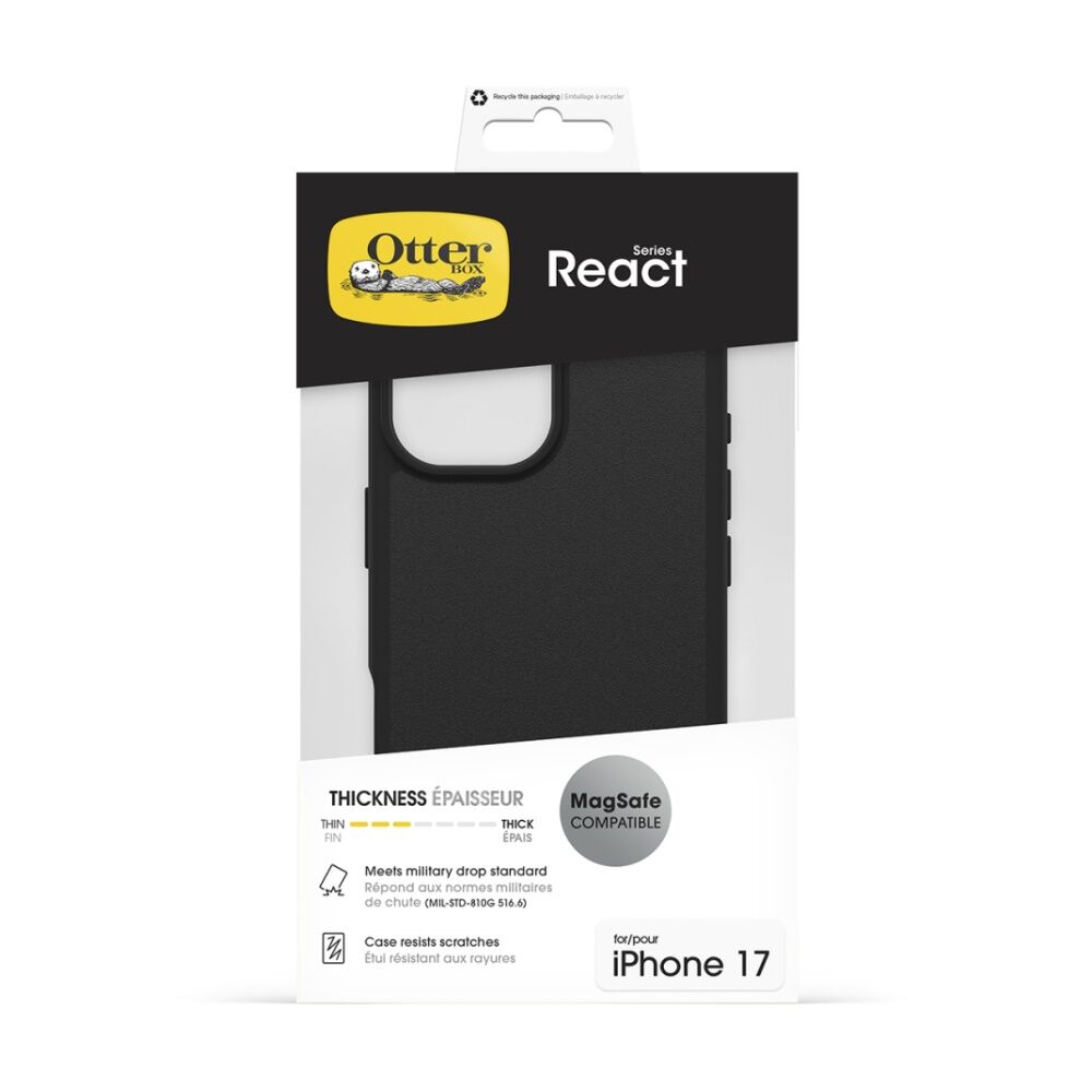 OtterBox React MagSafe Mobile Phone Case for iPhone 17 Black