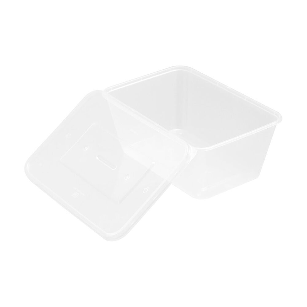 5x 50pc Lemon And Lime Reusable Food Containers Rectangle Microwave Freeze 1L