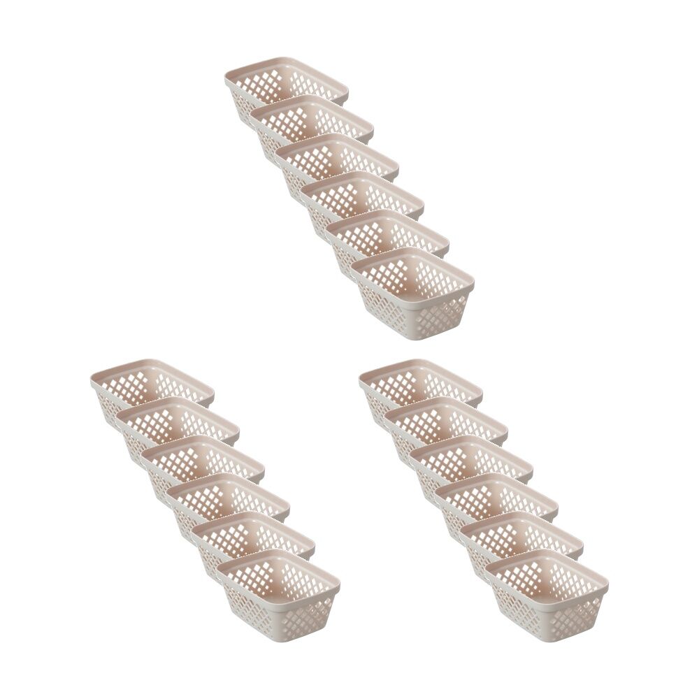18x 2pc Boxsweden Diamond Tray Home Organiser Storage Container 15.5x11.5x6.5cm