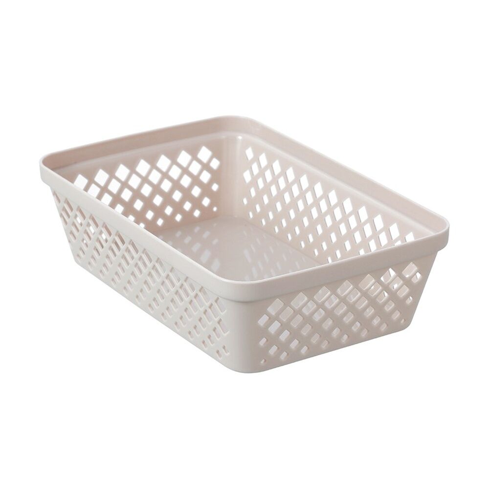 36PK Boxsweden Diamond Tray Home Organiser Storage Container Cream 23.5X16X6.5CM