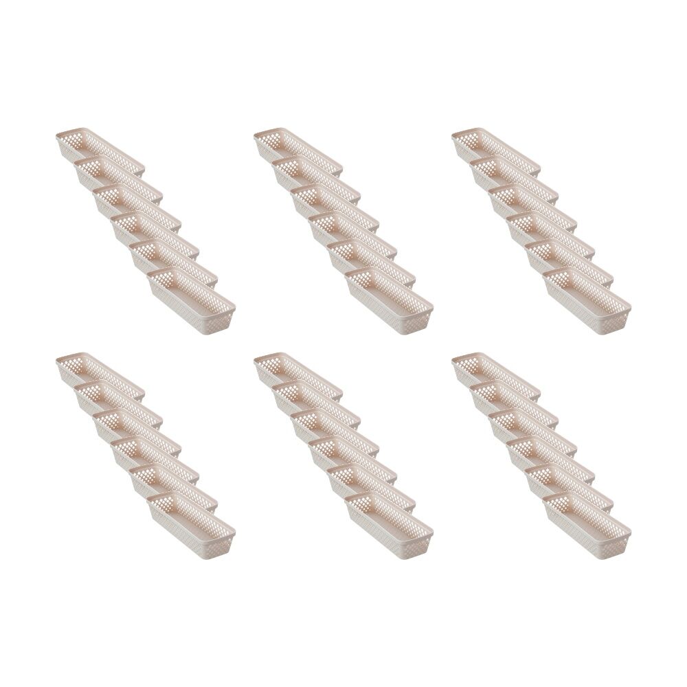 36PK Boxsweden Diamond Tray Home Organiser Storage Container 33x11x6.5cm