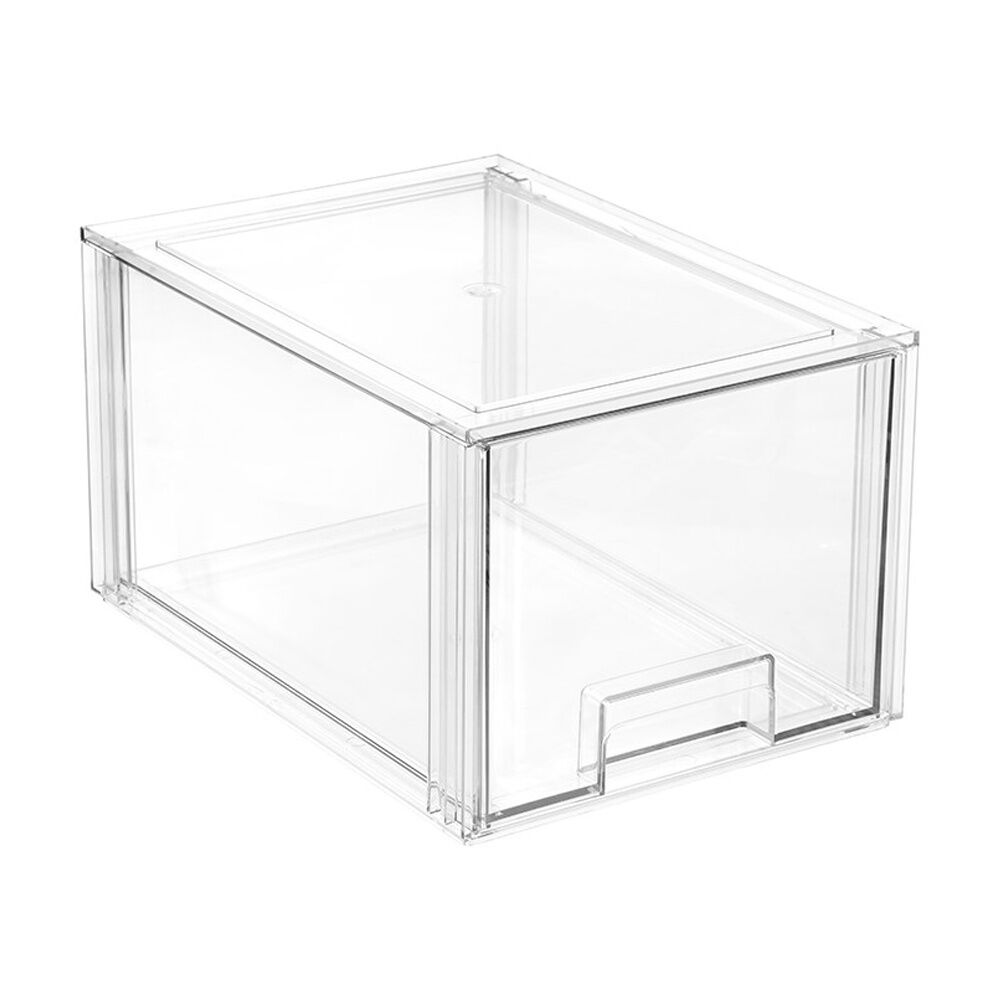 Boxsweden Crystal Stackable Drawer Organisation Storage Container Clear 16L