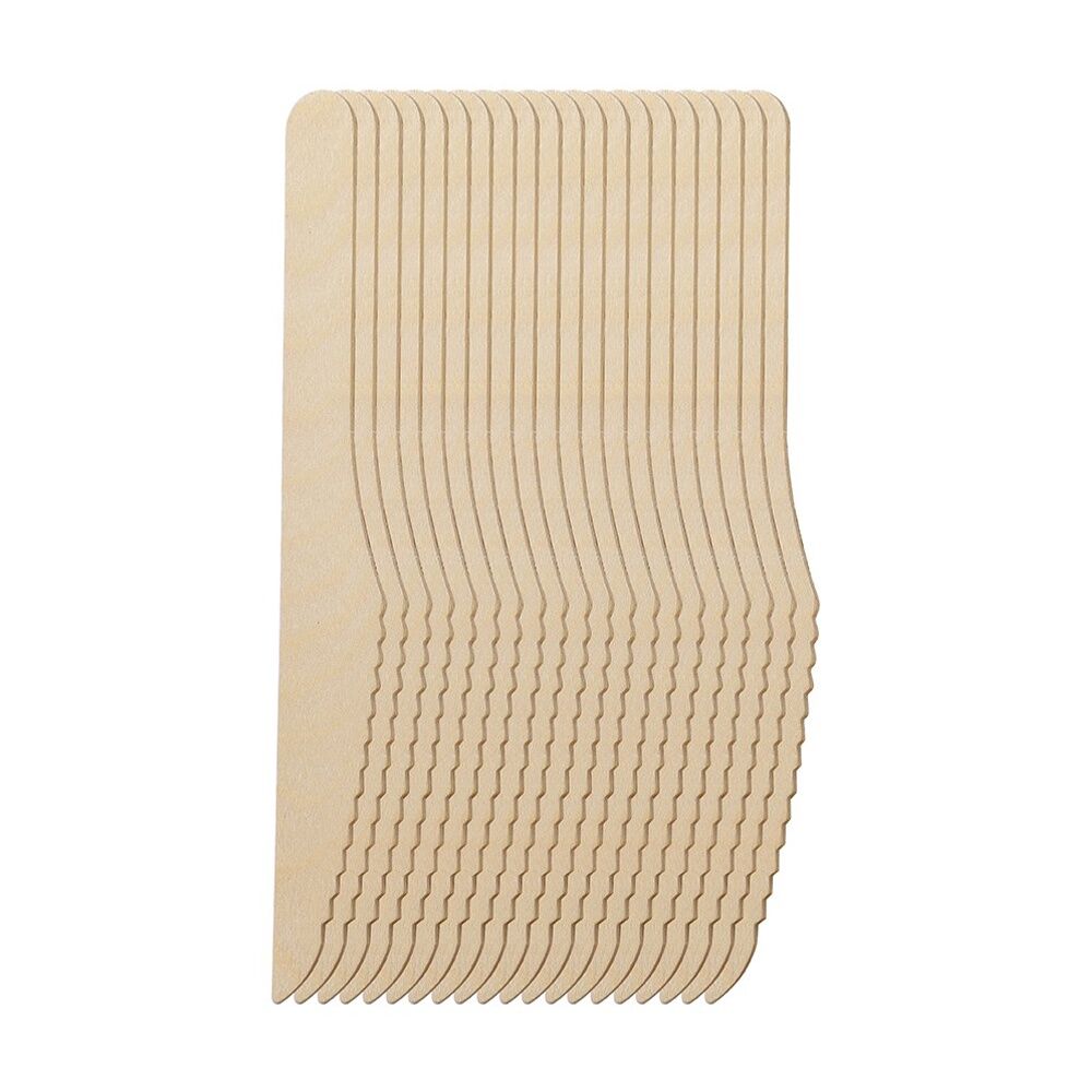 12x 20pc Lemon And Lime Wooden Knives Compostable Biodegradable Cut 16.5cm