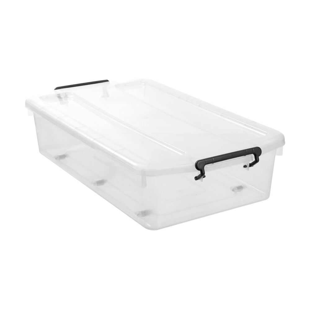 3PK Boxsweden Dura Underbed Home Organiser Storage Container 40L 73x42x17cm