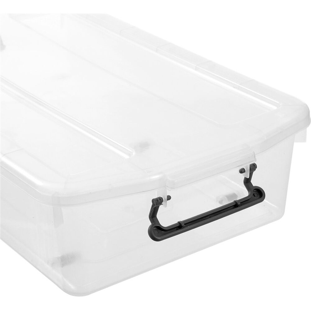 6PK Boxsweden Dura Underbed Home Organiser Storage Container 40L 73x42x17cm