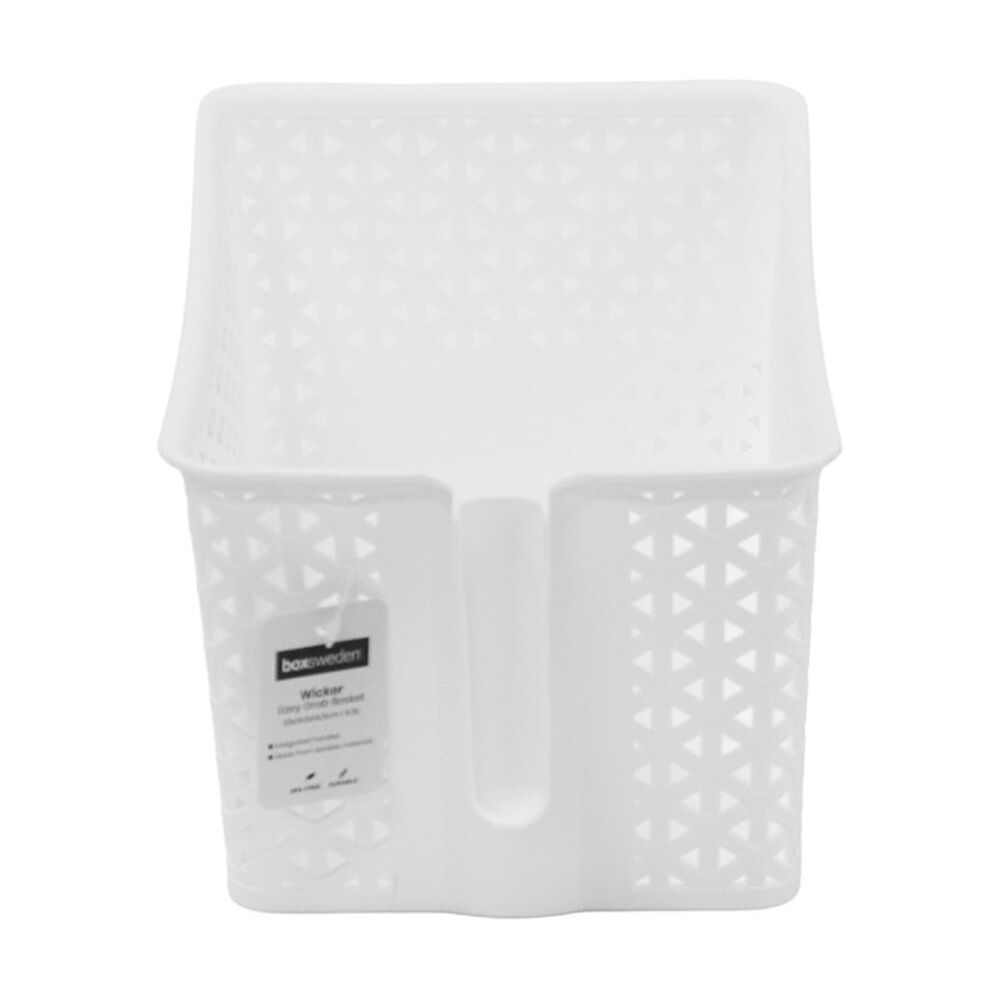 6PK Boxsweden Wick Basket Home Organiser Storage Container 6.5L 33x19.5x14.5cm