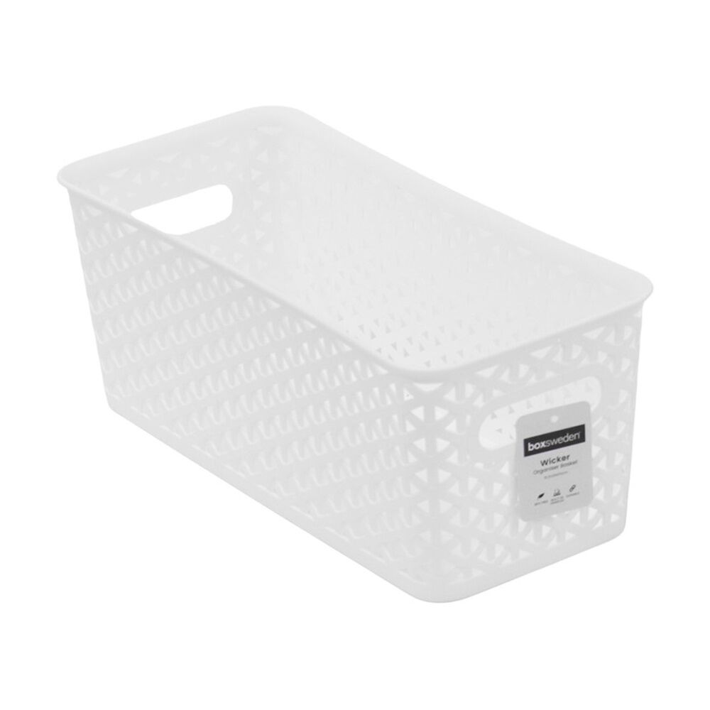 24PK Boxsweden Wicker Basket Home Organiser Storage Container 5L 34.3x15.5x13cm