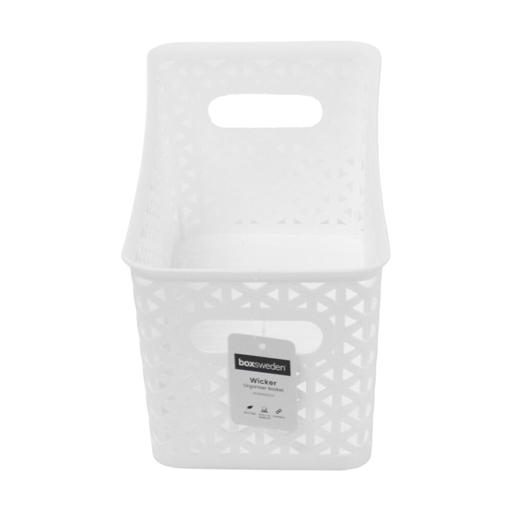 24PK Boxsweden Wicker Basket Home Organiser Storage Container 5L 34.3x15.5x13cm